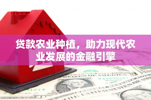荔波贷款农业种植，助力现代农业发展的金融引擎