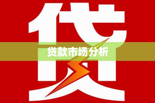 荔波贷款市场分析
