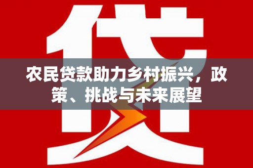 荔波农民贷款助力乡村振兴，政策、挑战与未来展望