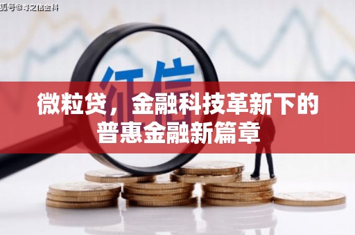 荔波微粒贷，金融科技革新下的普惠金融新篇章