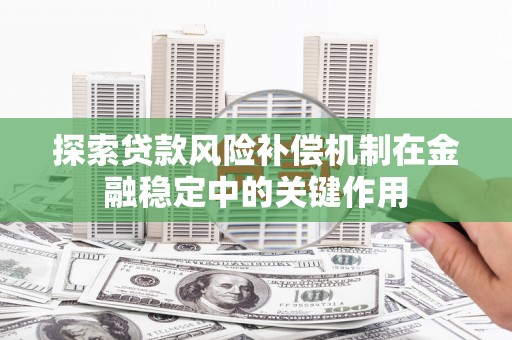 荔波探索贷款风险补偿机制在金融稳定中的关键作用
